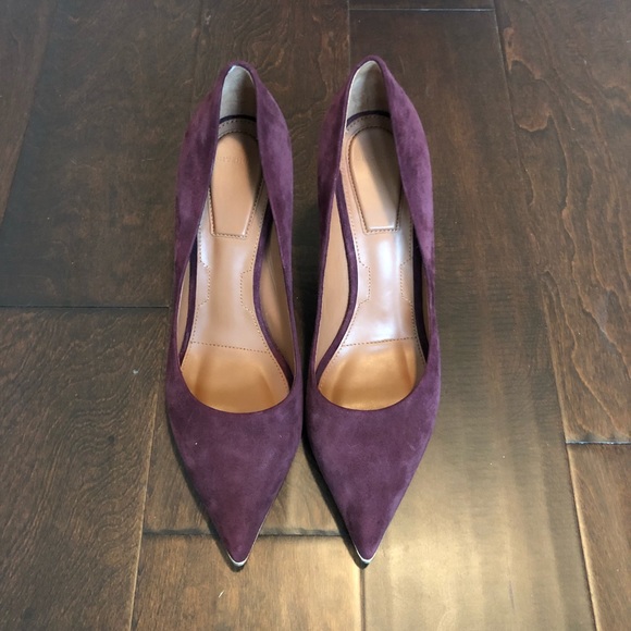 Givenchy burgundy suede pumps size 38 - Picture 2 of 8